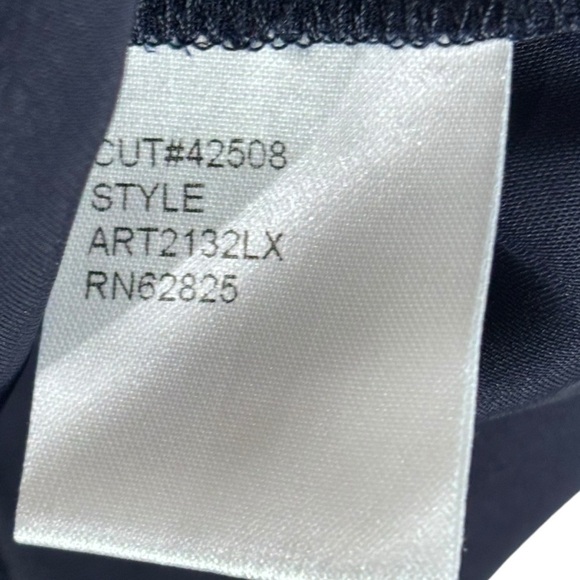 TADASHI SHOJI ART2132LX PEONY LACE ROYAL NAVY EMBROIDERED STRETCH CREPE GOWN - Picture 14 of 16